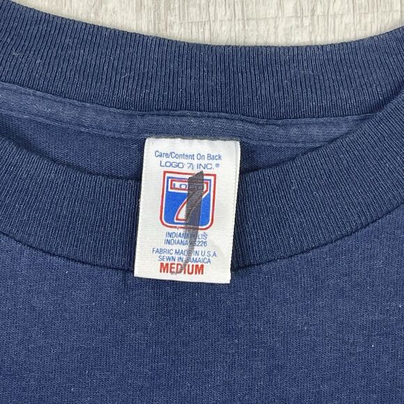 Vintage 1997 Boston Red Sox Spell Out T Shirt Logo 7 Navy Blue Men's Medium J - Picture 5 of 9